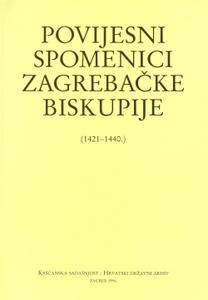 Povijesni spomenici zagrebačke biskupije (1421.-1440.)